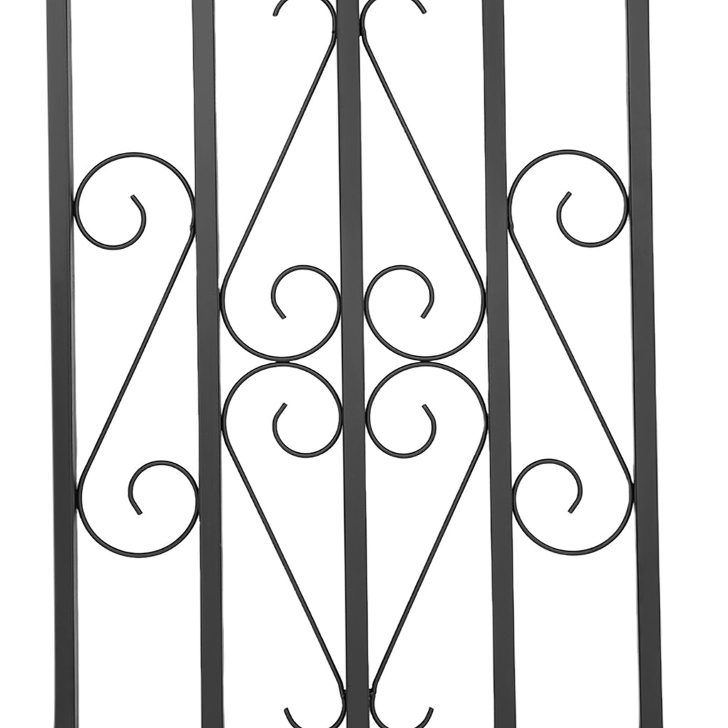24 x 36 Inch Heavy Duty Iron Window Security Bars, Black 2 Pack R365