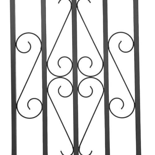 24 x 36 Inch Heavy Duty Iron Window Security Bars, Black 2 Pack R365