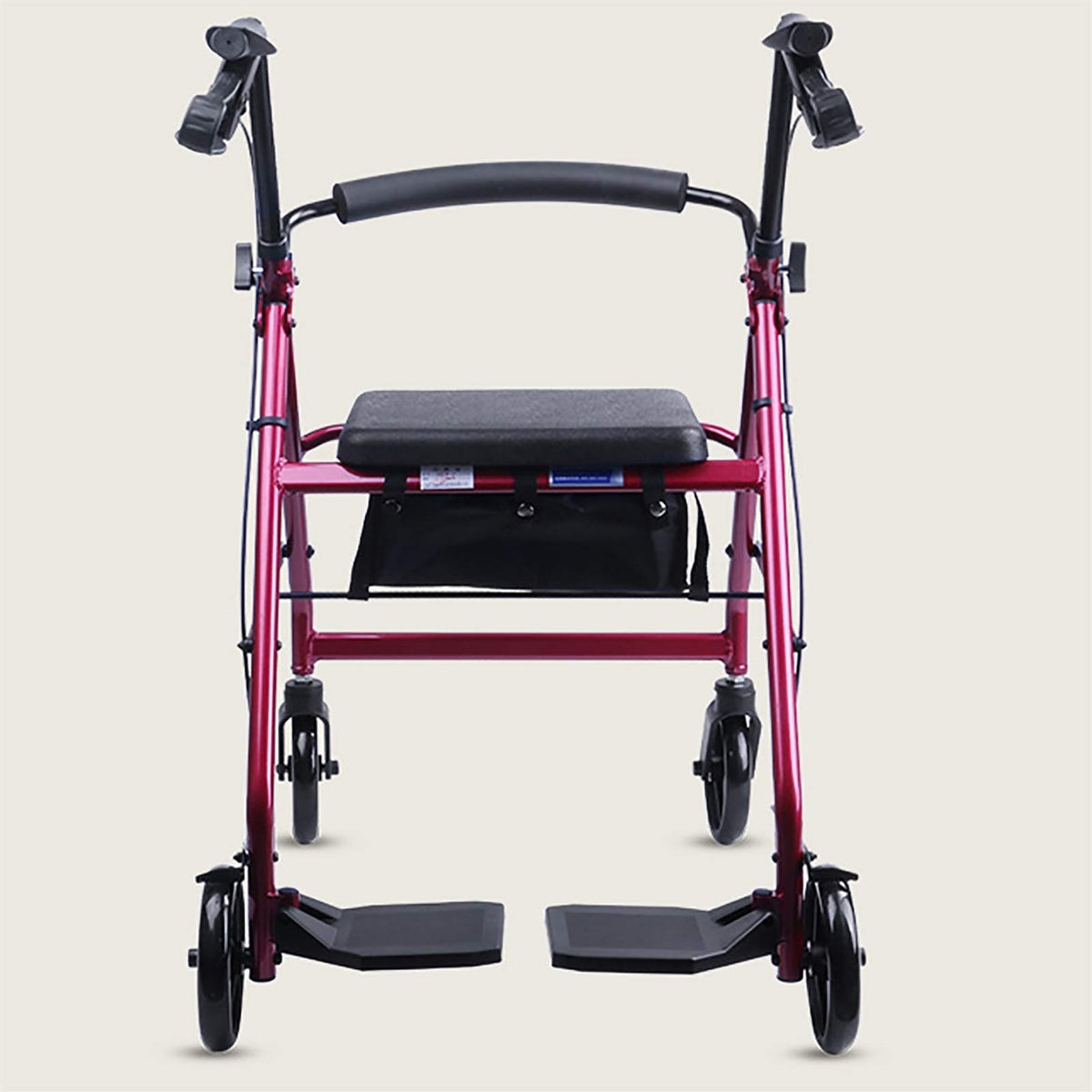 Blue Foldable Lightweight Rolling Walker with Seat L820