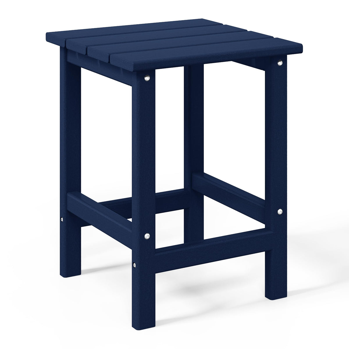 Navy Blue 3-Pieces Adirondack Chairs Set with Side Table X4142