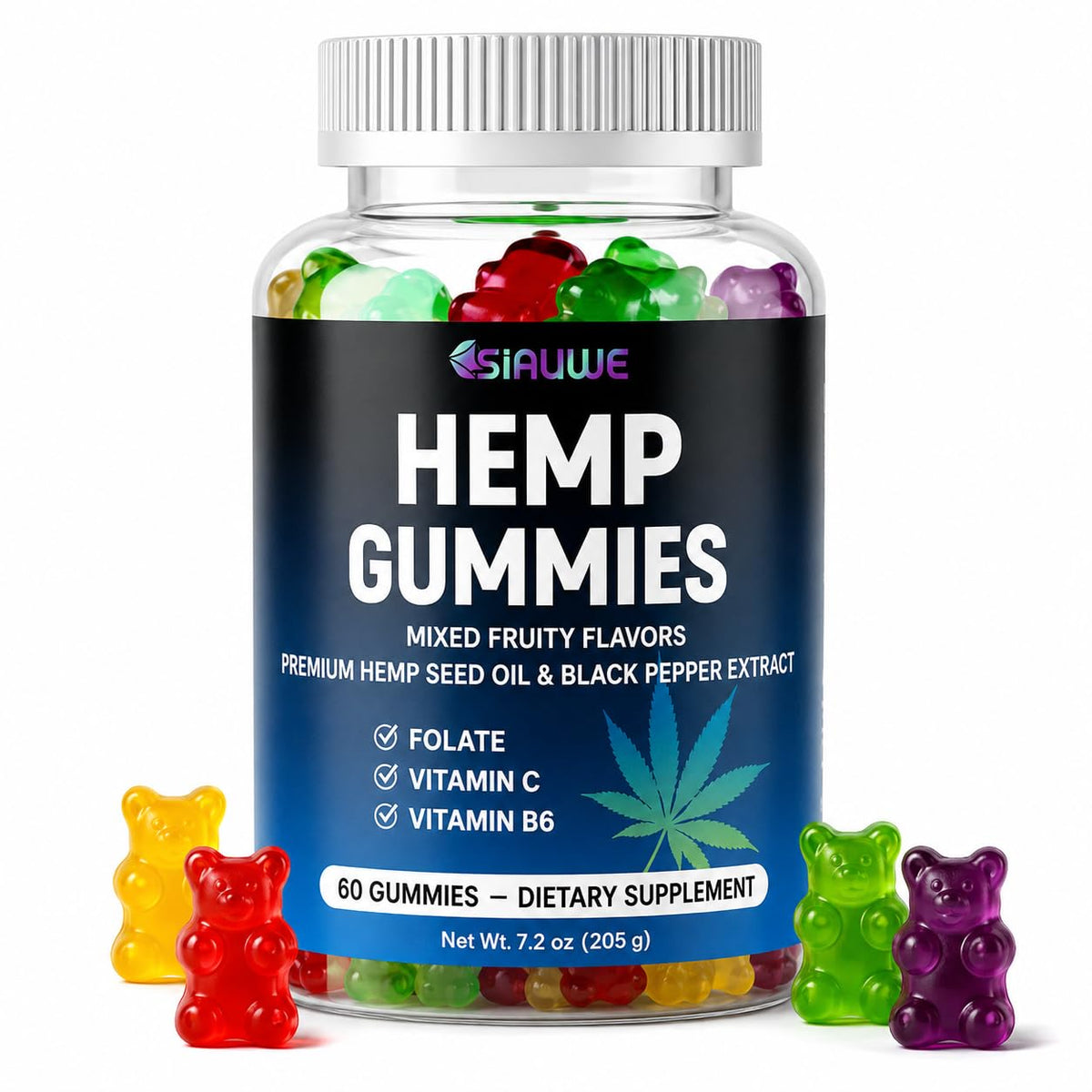 Sugar Free Hemp Gummies 60 Count Y26653