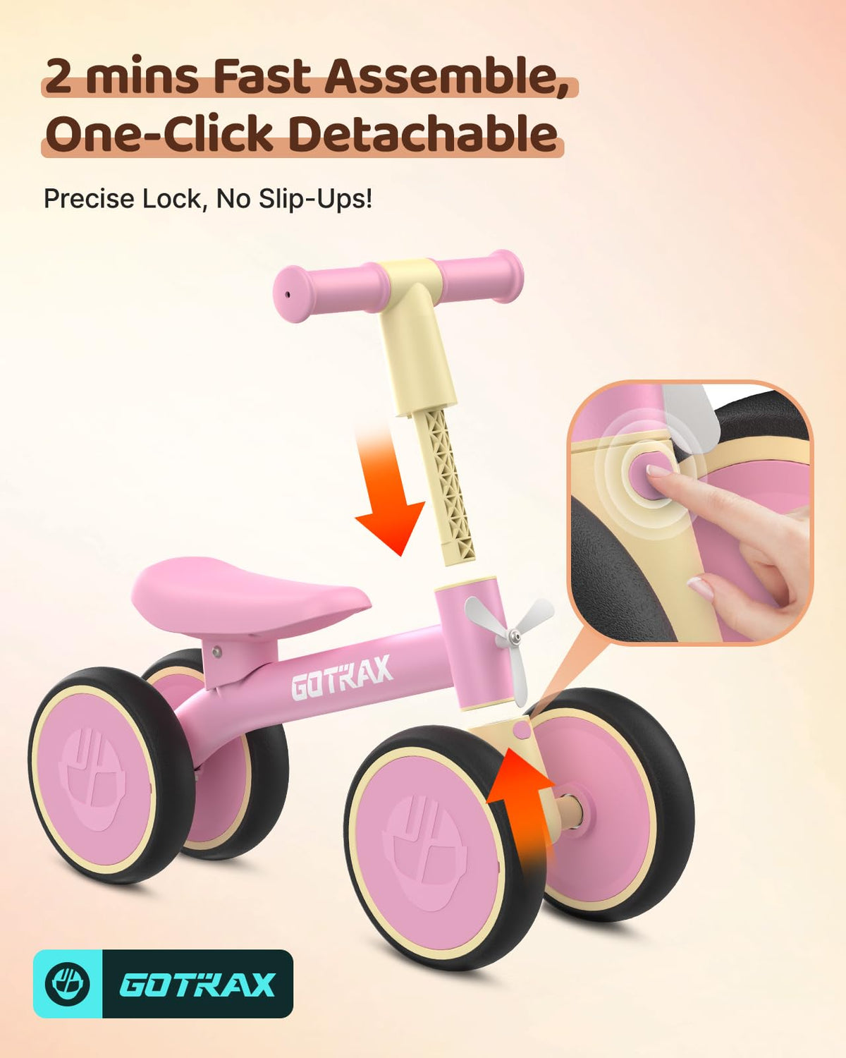 Baby Balance Bike 7" Silent Wheels T694