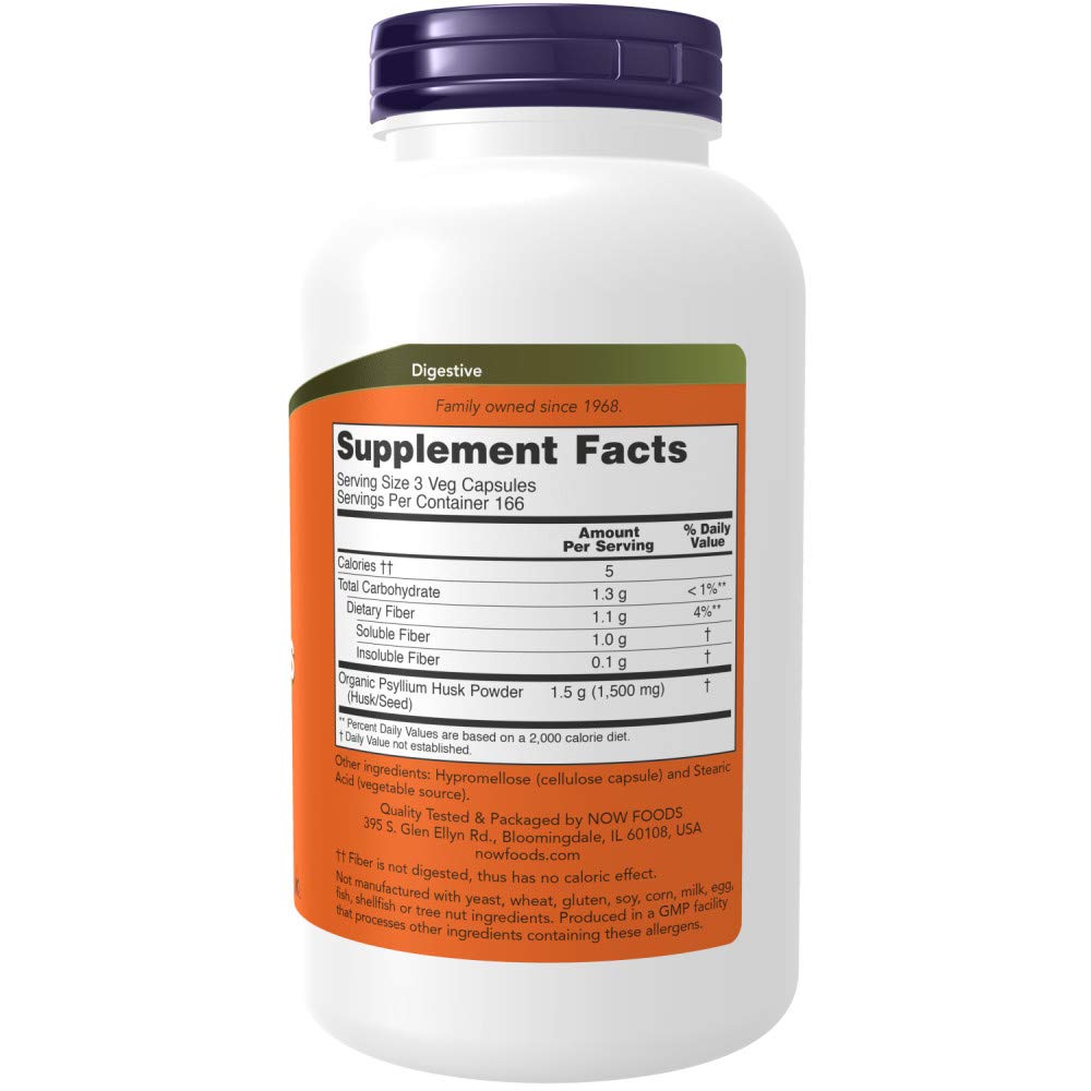 Psyllium Husk 500mg 500 Capsule 2 Pack O316119
