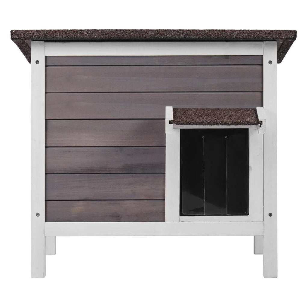 Weatherproof Wooden Outdoor Cat House A31996