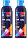 Pain Relief Dry Spray 4 oz with Menthol & Camphor Pack of 2 A4444