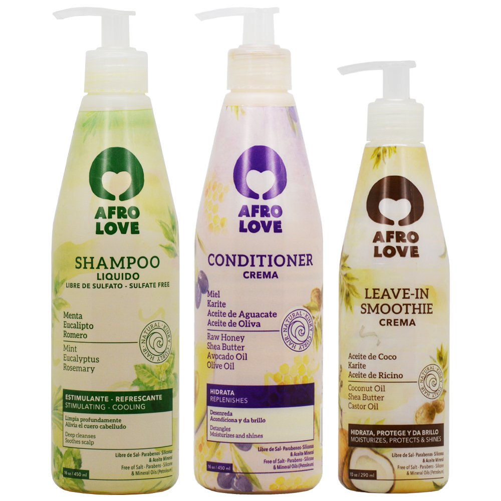 16oz Shampoo & Conditioner + 10oz Leave-In Set Sulfate-Free E34083