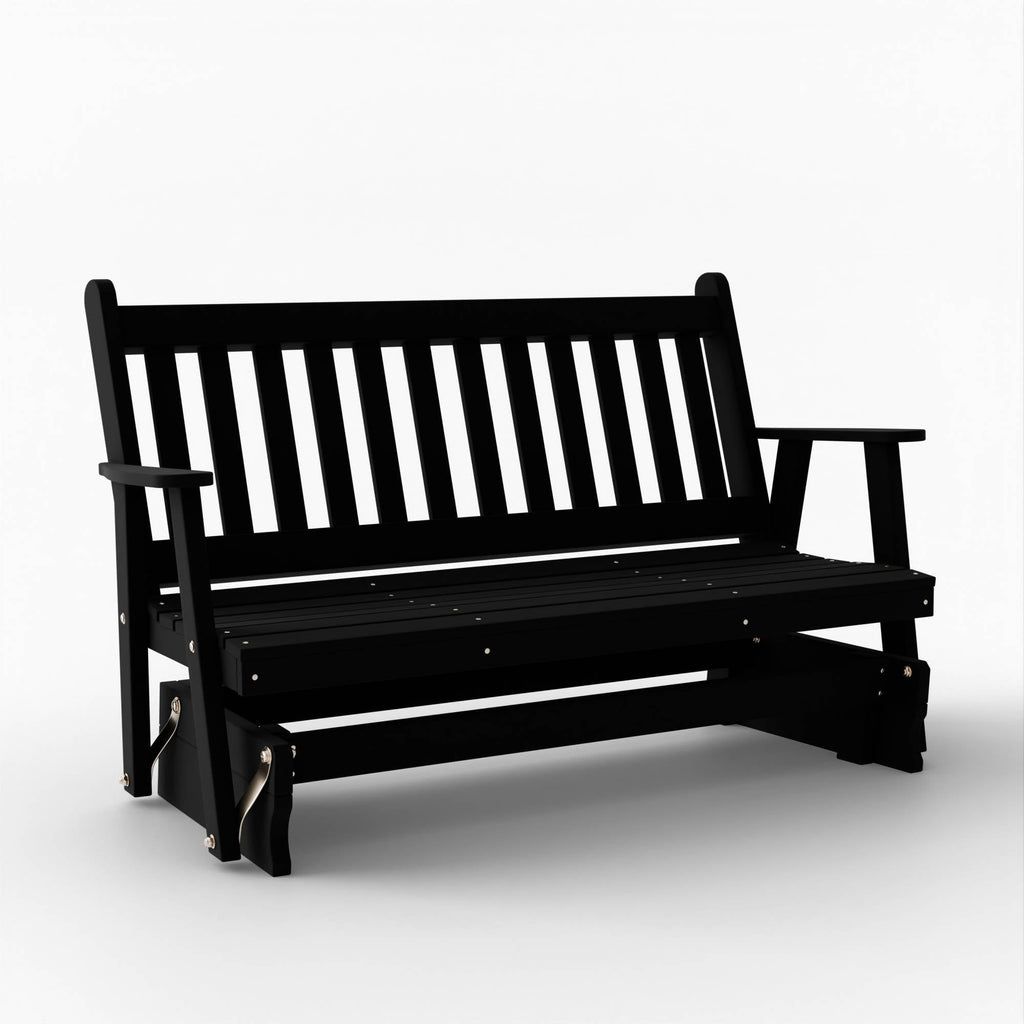Black 4 Foot Wooden Porch Glider C726822
