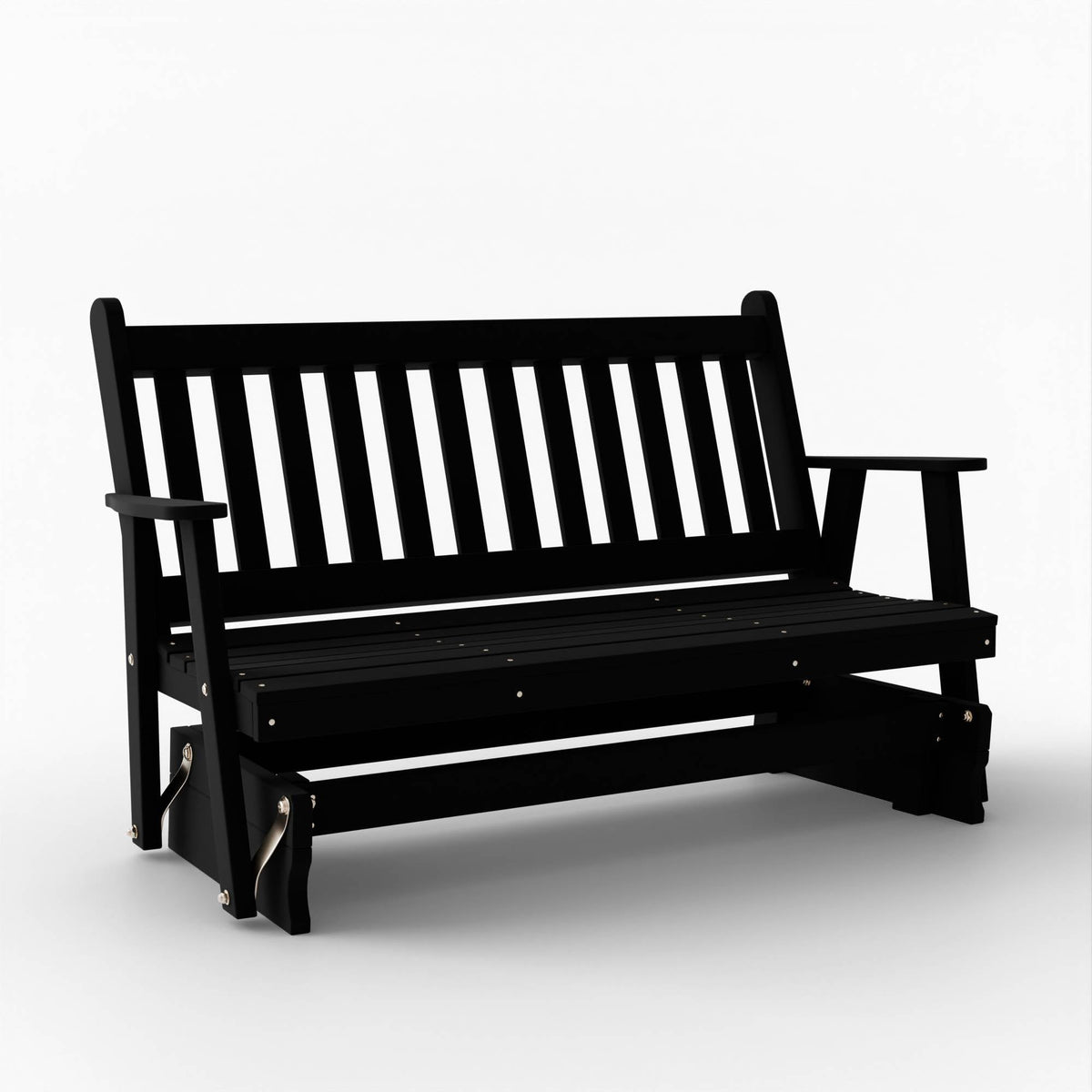 Black 4 Foot Wooden Porch Glider C726822