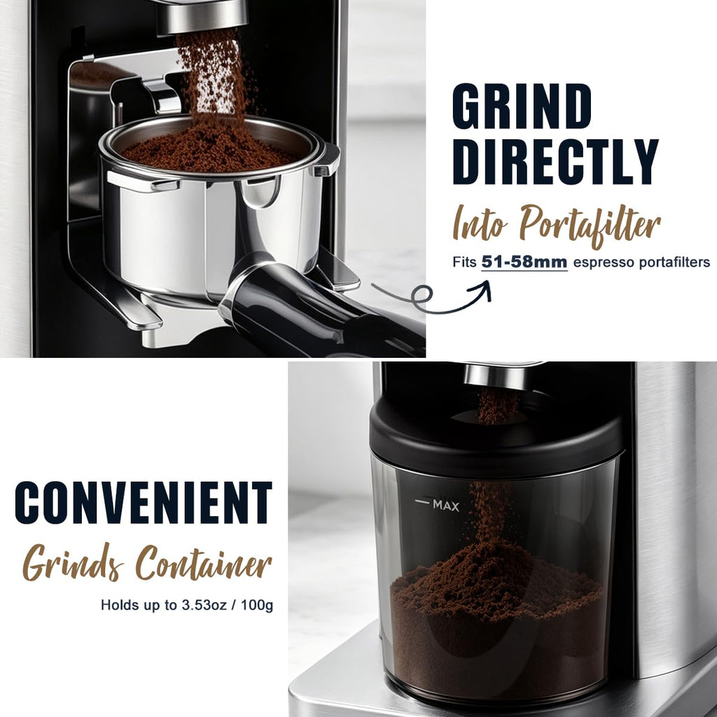 Electric Burr Coffee Grinder 48 Grind Settings O2409