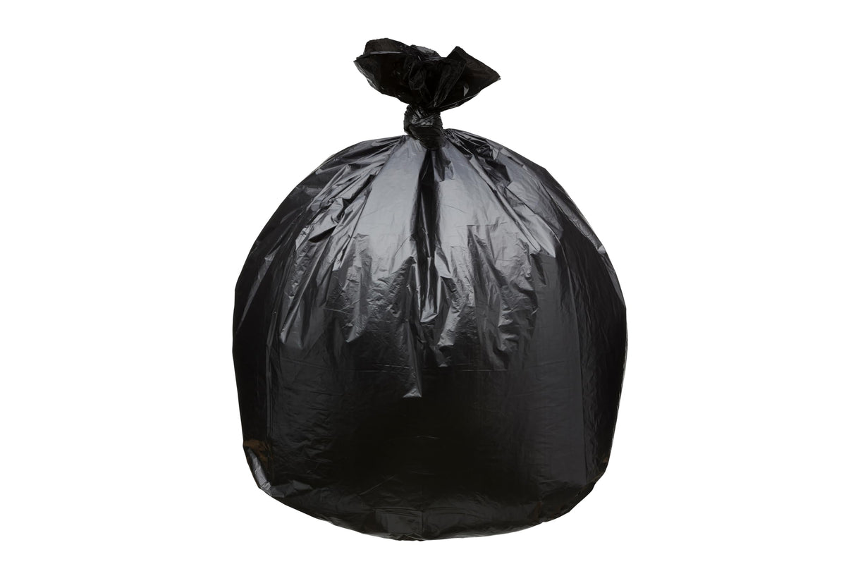 45 Gallon Black 1.5 Mil Trash Bags 100 Count F48345