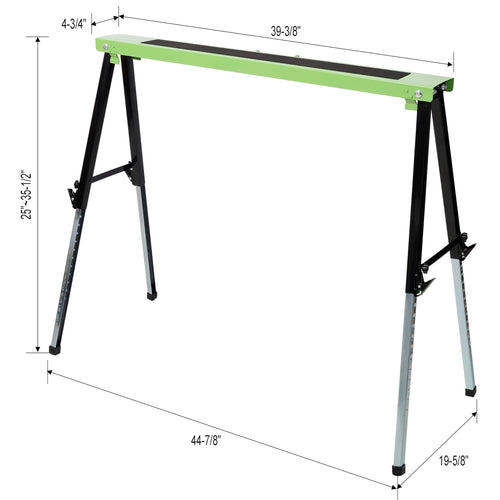 2-Pack Heavy-Duty Folding Sawhorses, 12-Position Adjustable, 660lbs Capacity R7080