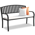 Weatherproof Heavy-Duty Wrought Iron Outdoor Bench T721230