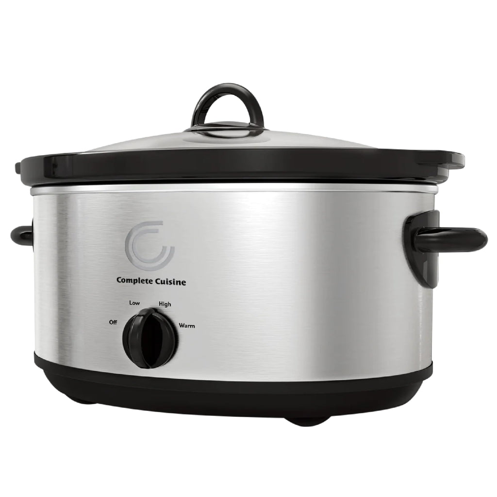7-Quart Oval Stainless-Steel Slow Cooker B312294