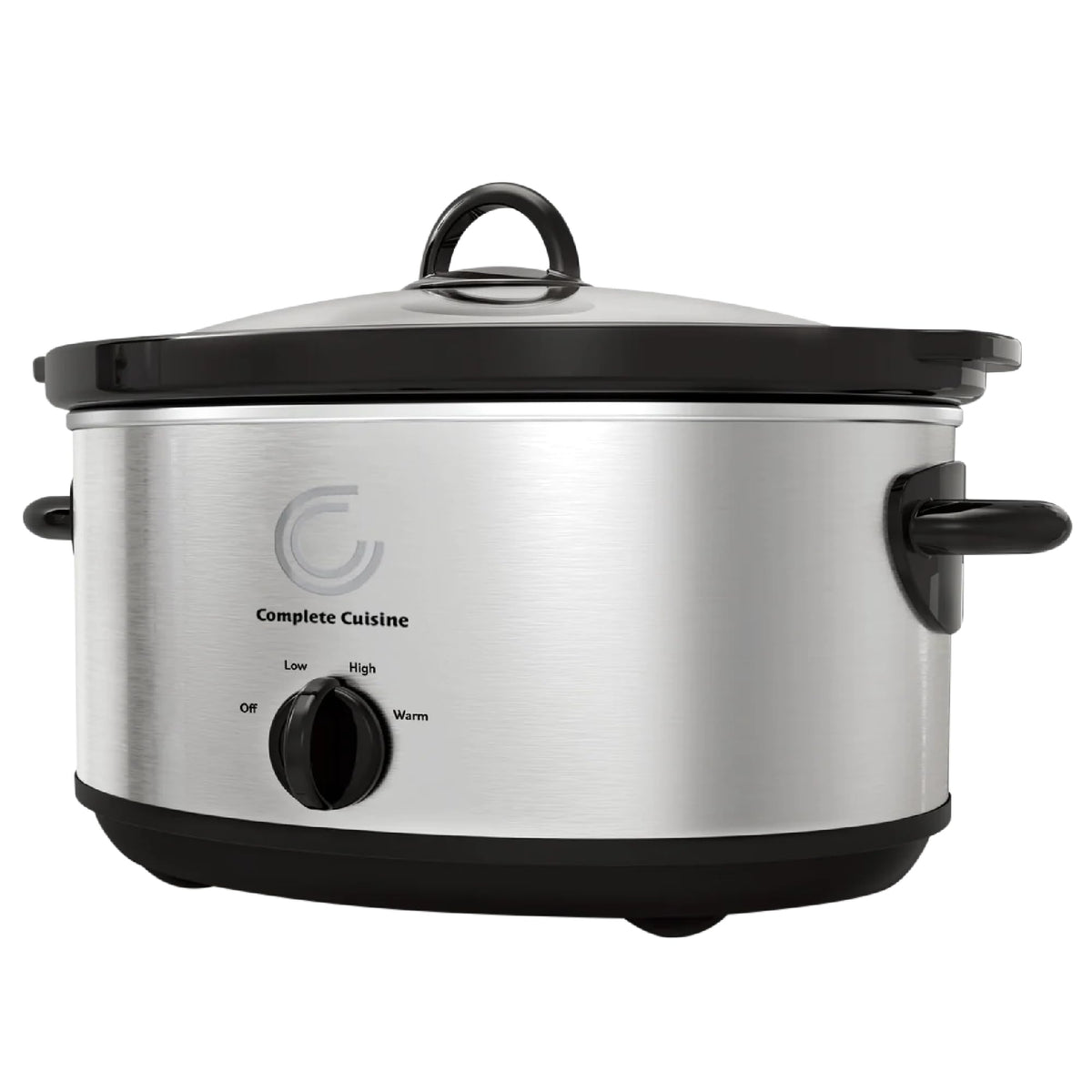 7-Quart Oval Stainless-Steel Slow Cooker B312294