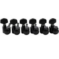 Black 6 Inline Locking Guitar Tuners Set J290