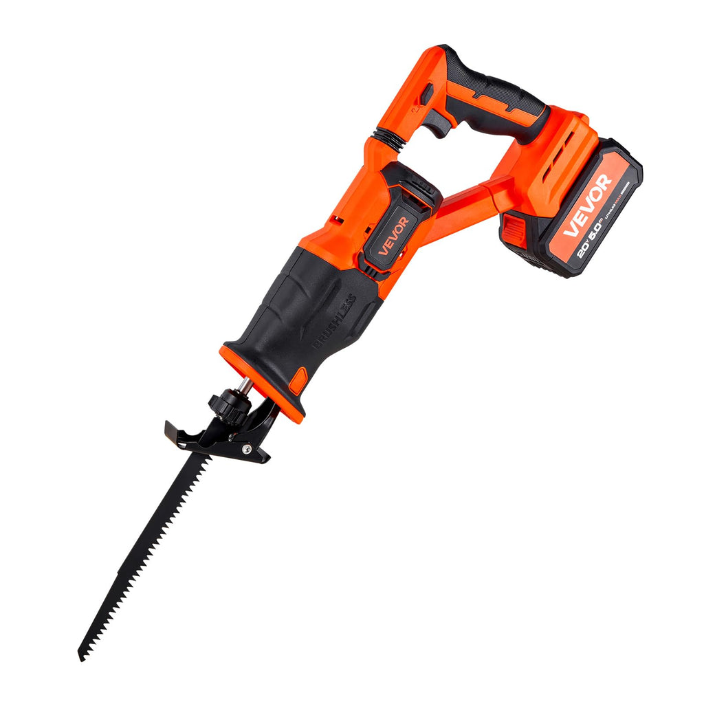 20V Cordless Reciprocating Saw with Battery, 8 Blades, and Carrying Bag A49937