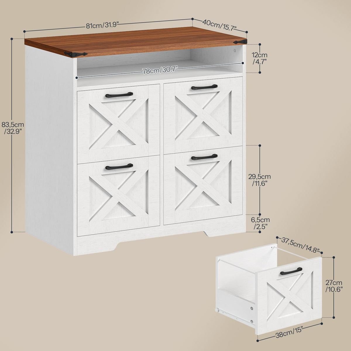 4 Drawer File Cabinet Y696783