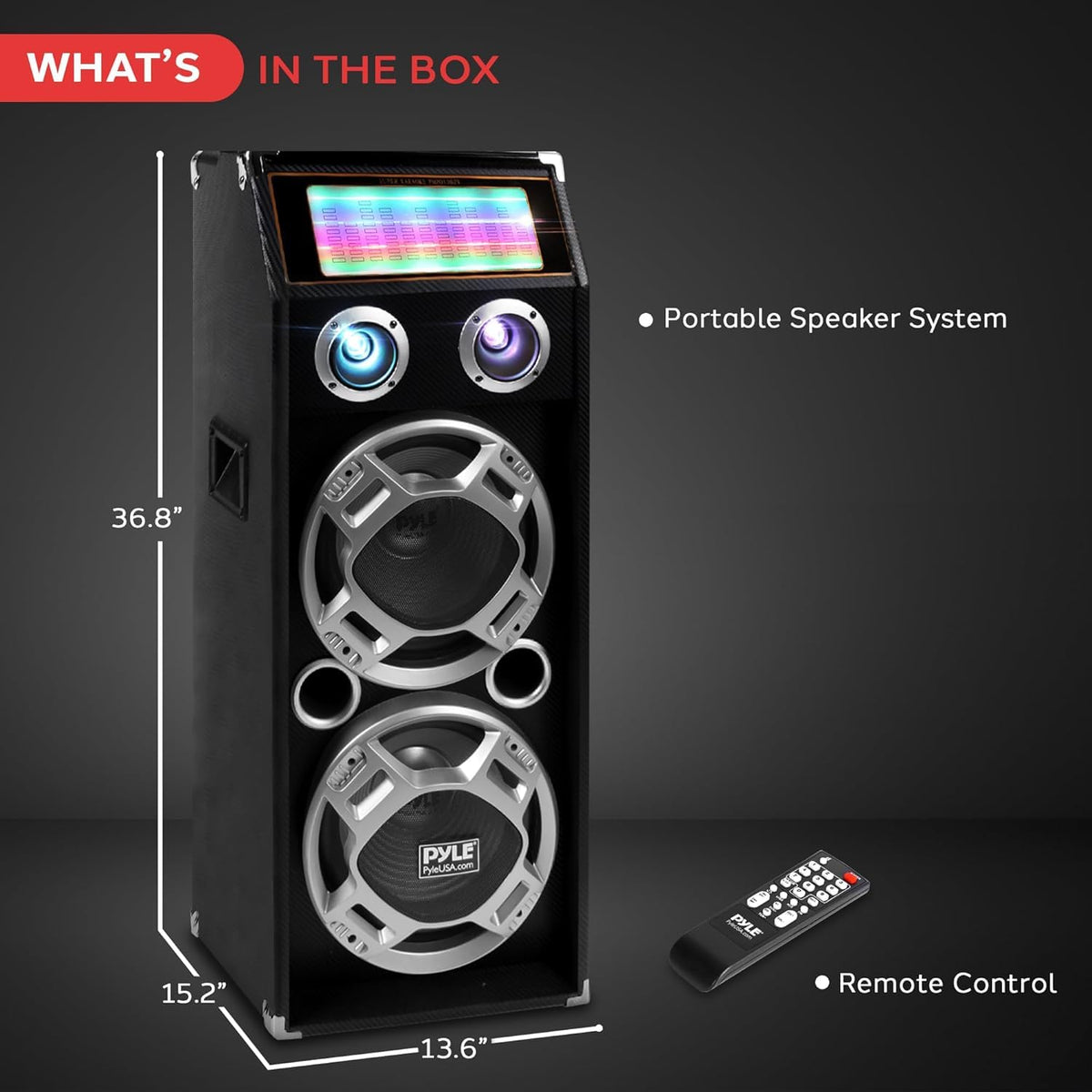 1000W Portable Bluetooth PA Speaker System B354