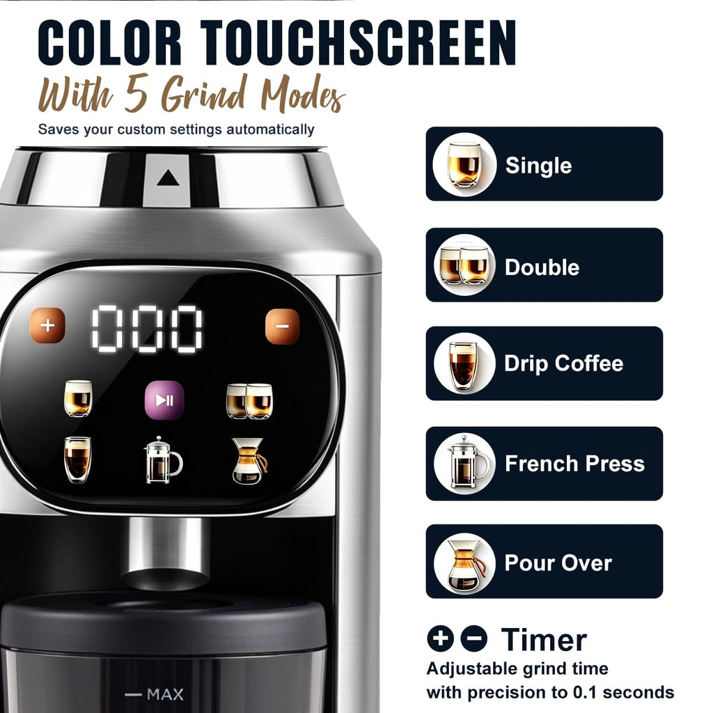 Electric Burr Coffee Grinder 48 Grind Settings O2409