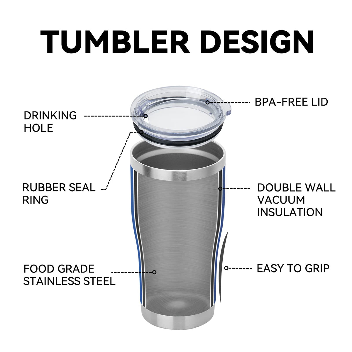 20oz Stainless Steel Insulated Tumbler M91130