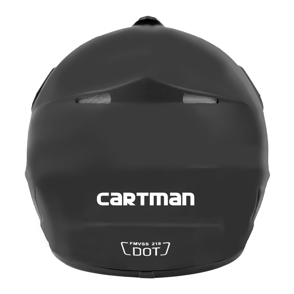 Matte Black Adult Full Helmet Medium A974