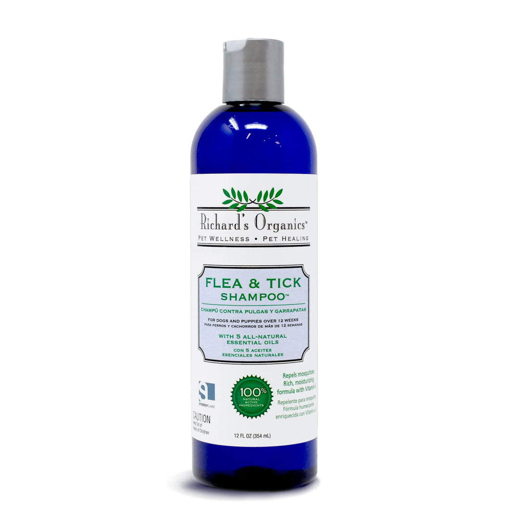 All-Natural Flea and Tick Shampoo for Dogs 12oz K596371