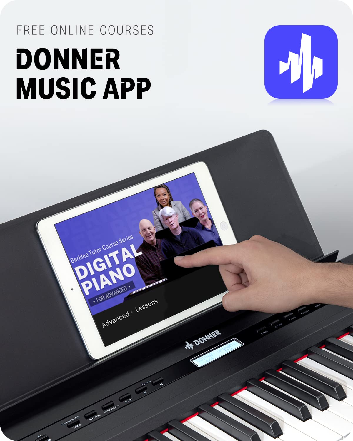 88 Key Weighted Digital Piano with Sustain Pedal D726697