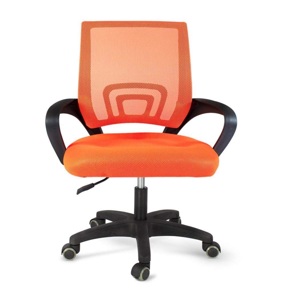 Orange Ergonomic Mesh and Leather High Back Office Chair Y33630