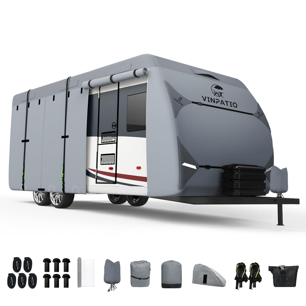 7 Layers Heavy Duty RV Trailer Cover Fits 14'-16' J70398