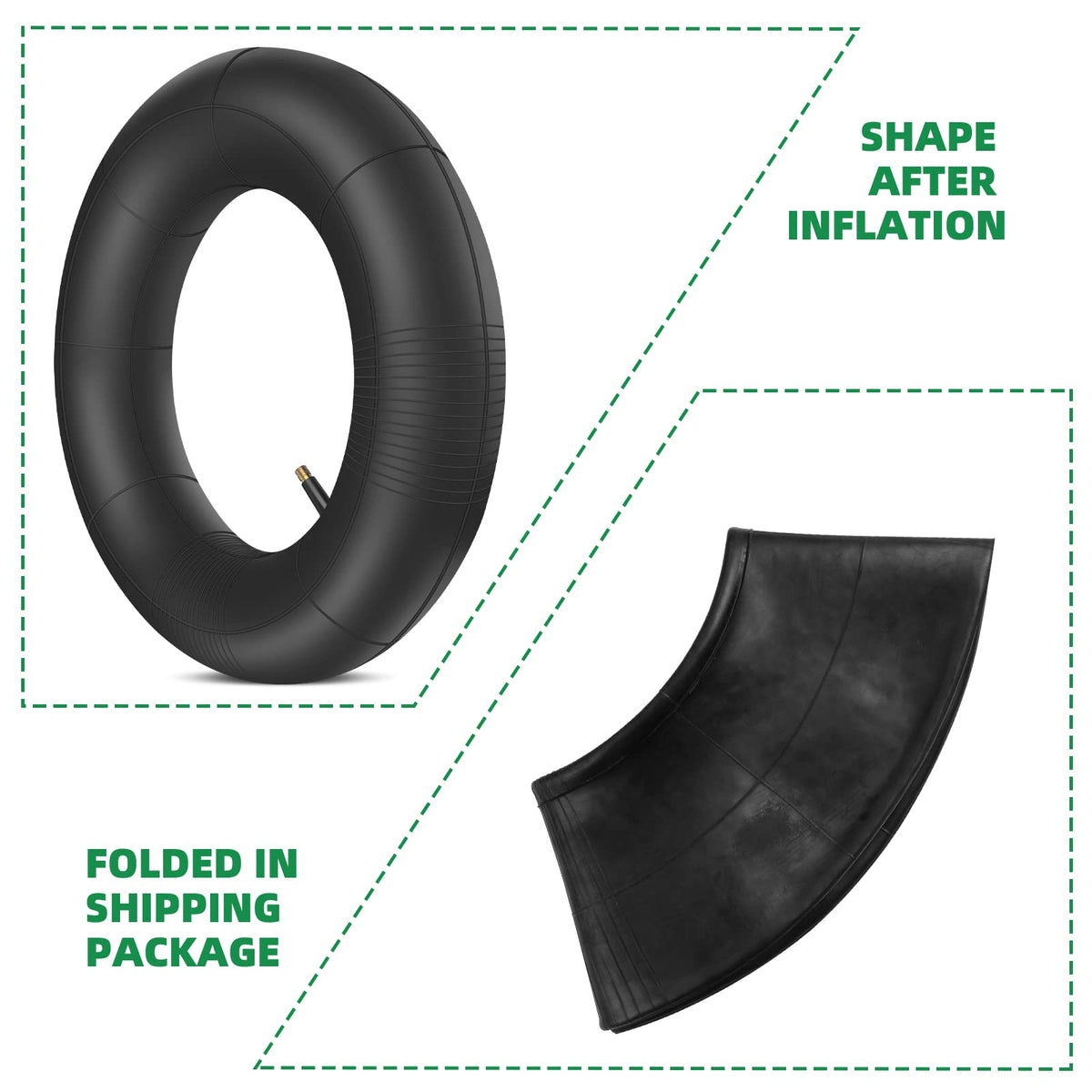 15x6.00-6 Inner Tube with TR-13 Straight Valve Stem X256803