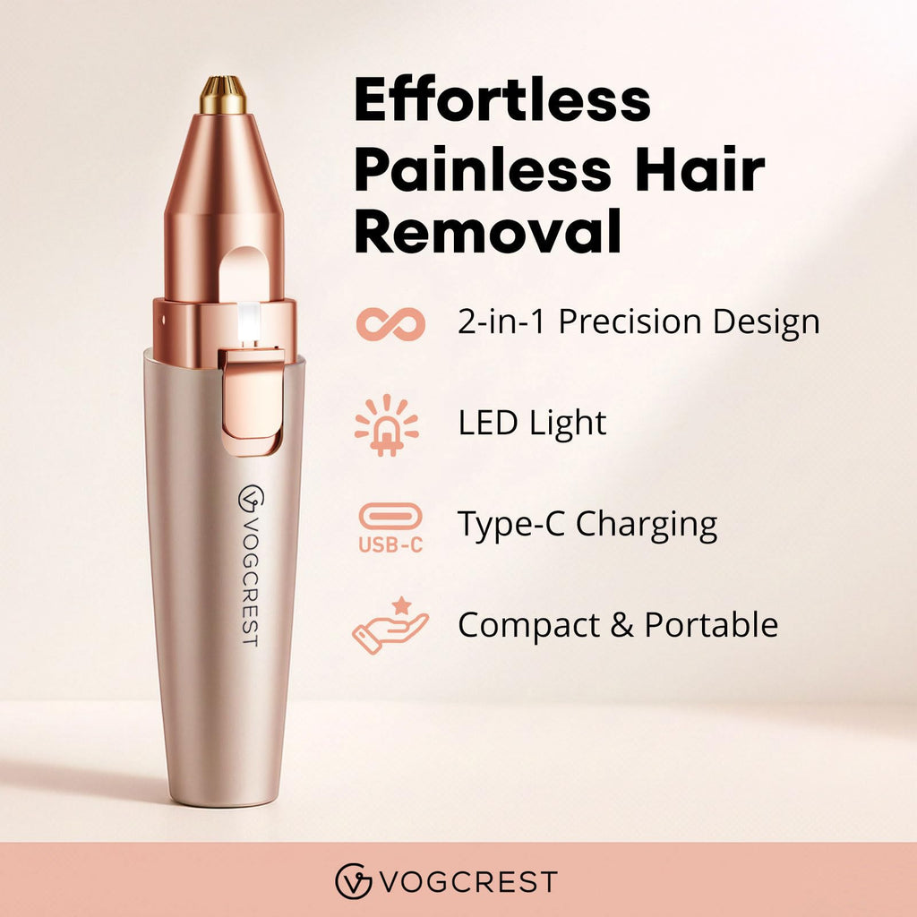 Electric Epilator and Oil Hair Removal Bundle F715