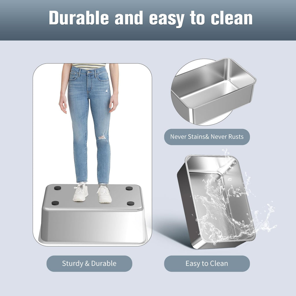 Stainless Steel Sifting Litter Box A9114
