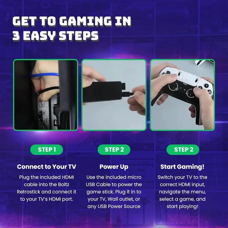 4K Wireless Retro Game Stick with 40000 Games and 26 Emulators K651