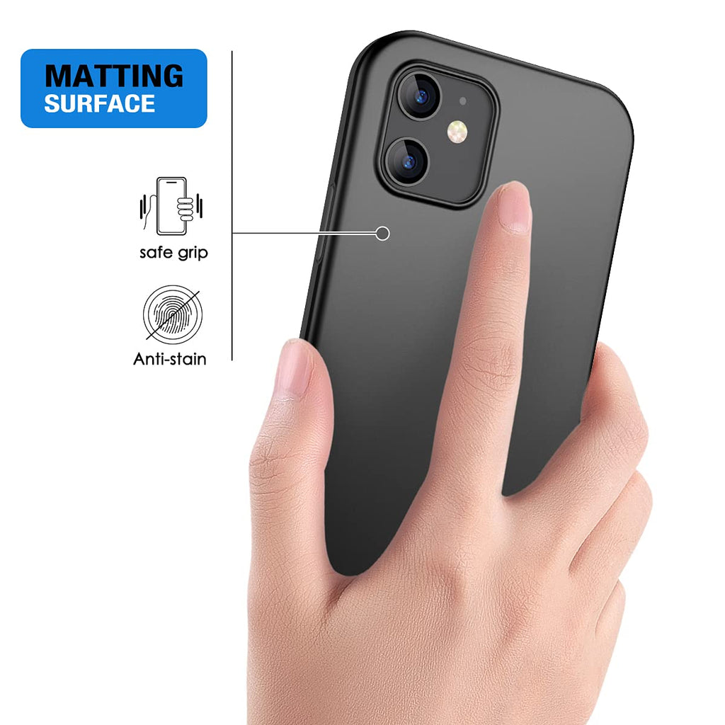 iPhone 12 Mini Case with Screen Protector Black S4377