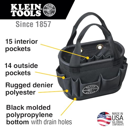 Hard-Body Bucket with Drain Holes, 29 Pockets V915