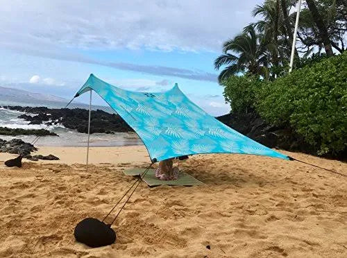 Beach Tent with Sand Anchor, Portable Canopy Sunshade Q83995