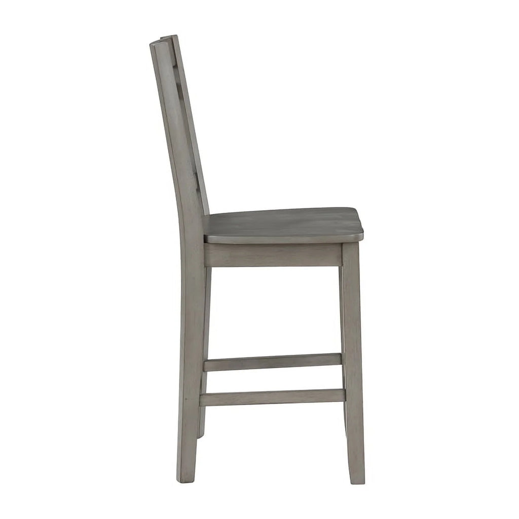 Gray Wood 5-Piece Counter Height Dining Set R3605