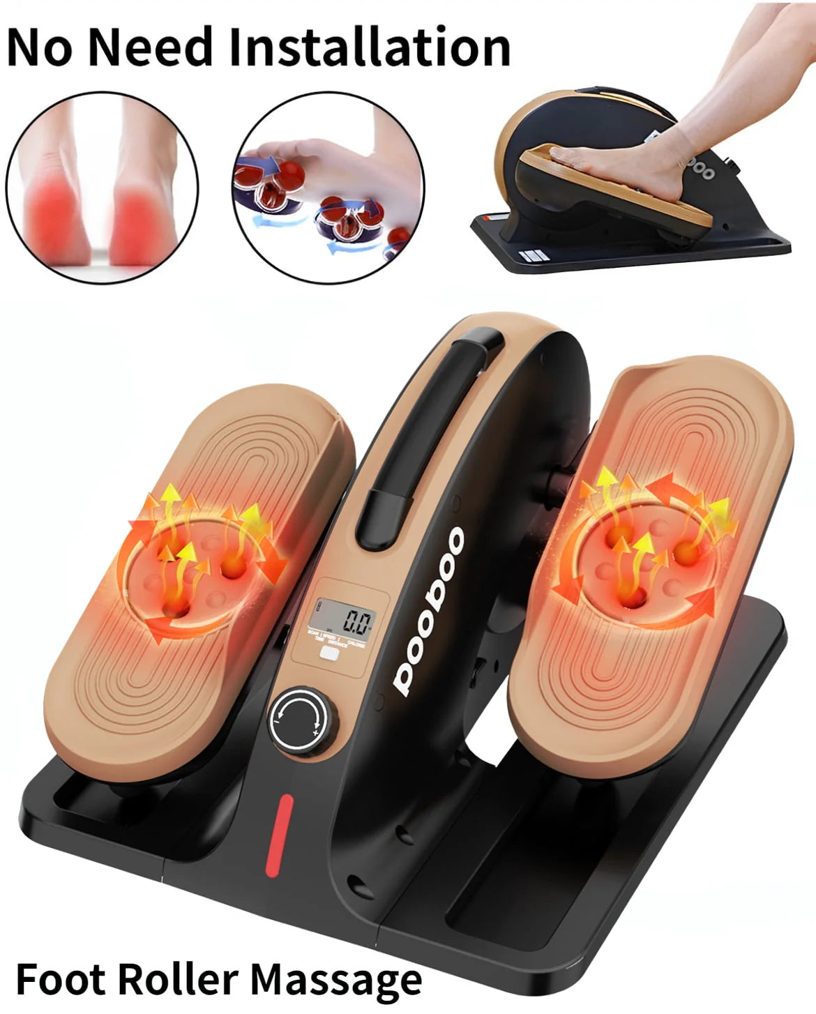 Under Desk Elliptical Machine with Adjustable Resistance X5386
