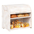 Bamboo Roll Top Bread Box J5711