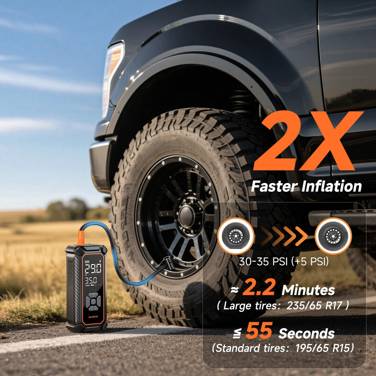 Portable Air Compressor Dual Power V380