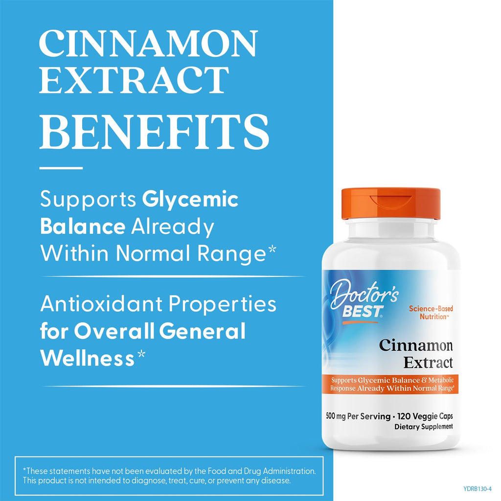Cinnamon Bark Extract Capsules, 120 Veg Caps O142526
