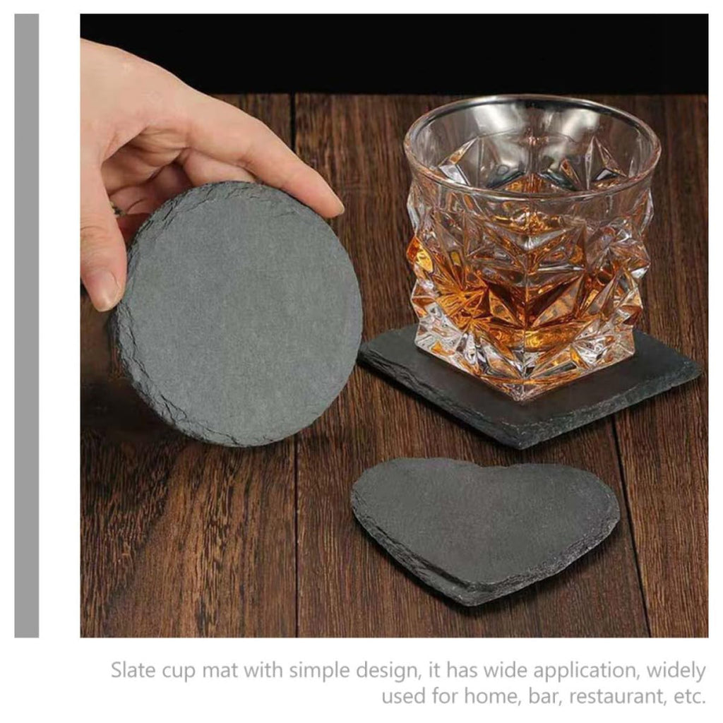 Black Natural Stone Coasters N550395