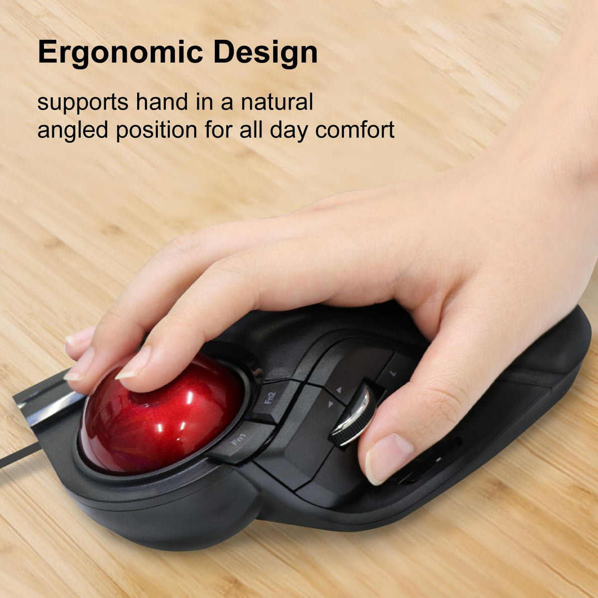Wired Finger-Operated Trackball Mouse L8243