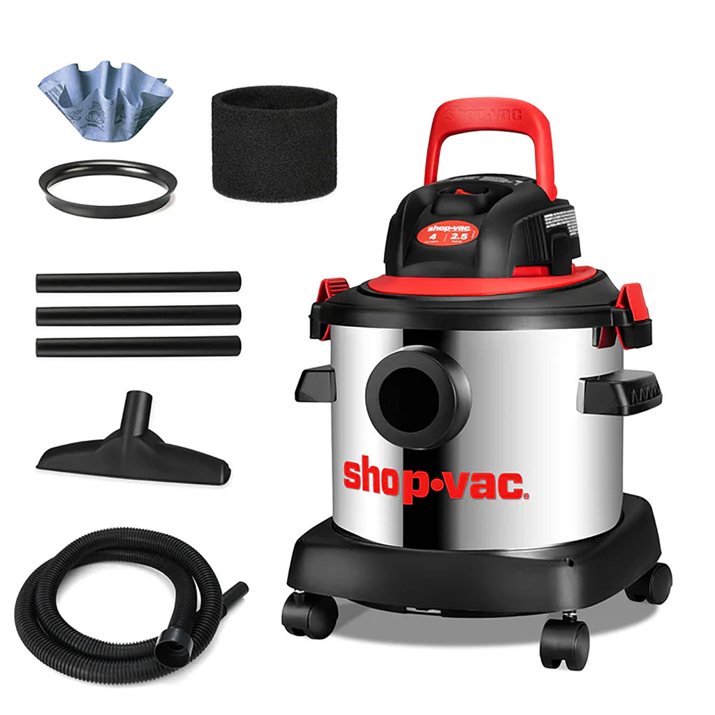 Wet/Dry Vacuum Cleaner, 4 Gallon, 2.5 Peak HP T3165