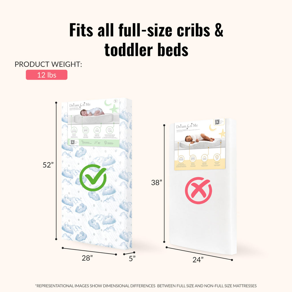 2-in-1 Baby Crib Mattress J64057