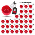 32 Pack Automatic Poultry Waterer Cups with Mounting Hole Opener N1046