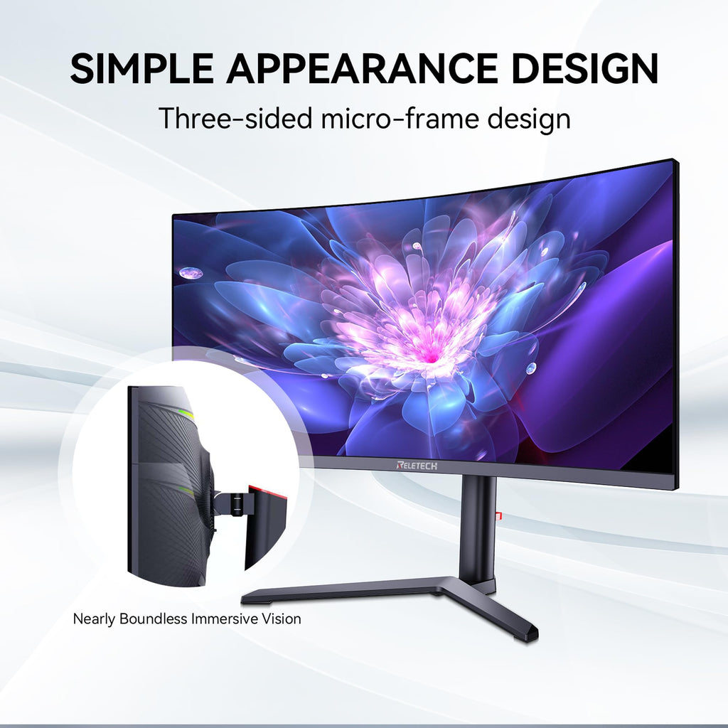 34 Inch Curved Ultrawide Gaming Monitor 21:9 WQHD 165Hz B624