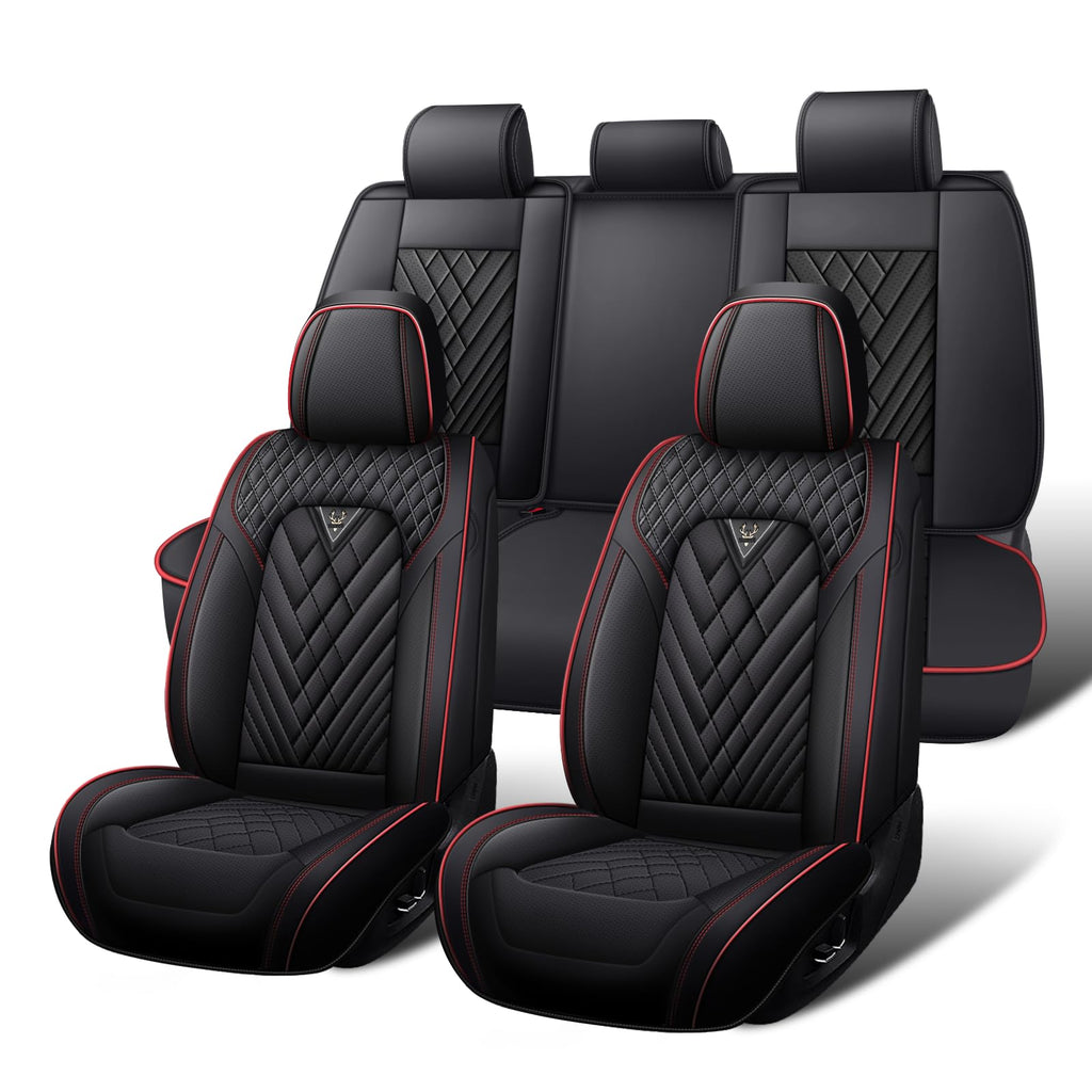 Waterproof Nappa Leather Full Set Car Seat Covers E383084
