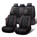 Waterproof Nappa Leather Full Set Car Seat Covers E383084