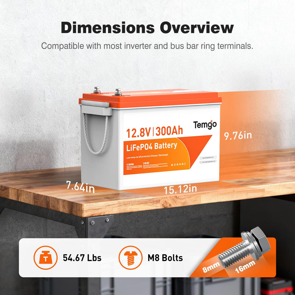 12V 300Ah LiFePO4 Lithium Battery K83719